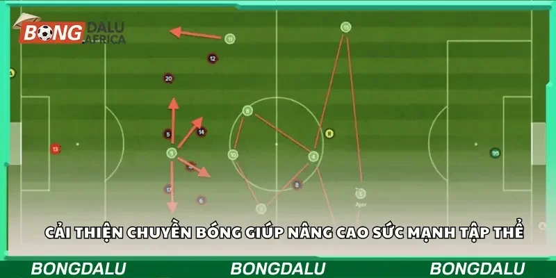 Cải thiện chuyền bóng giúp nâng cao sức mạnh tập thể